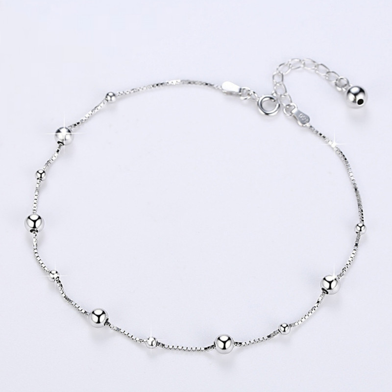 پابند نقره زنانه مدل گوی ونیزی 356