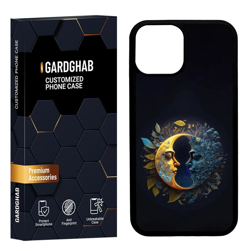 کاور گارد قاب مدل دور ژله ای هنری مناسب برای گوشی موبایل اپل iPhone 13 Mini