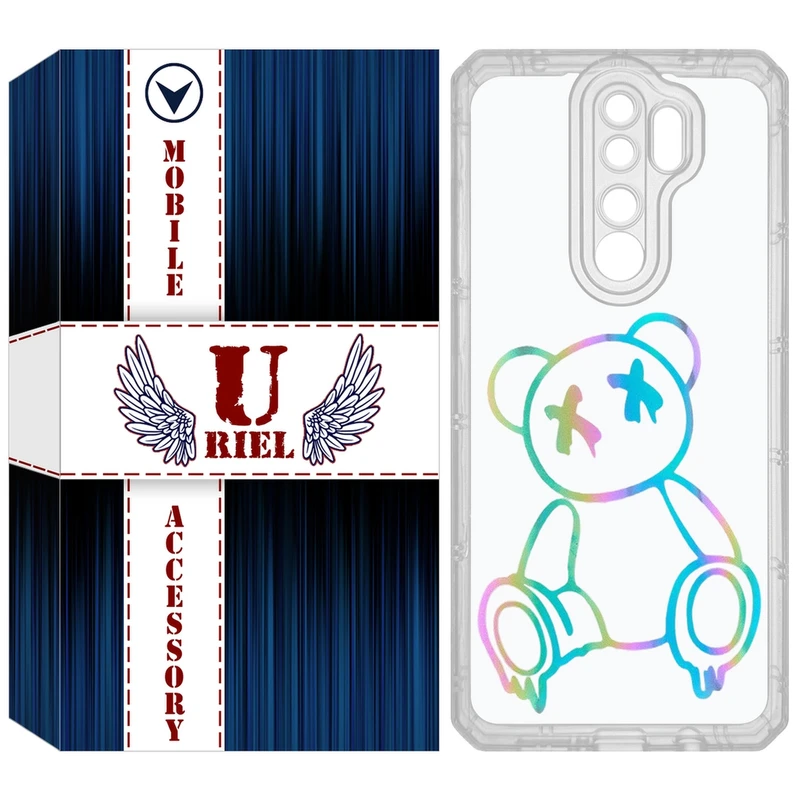 کاور یوریل مدل Clear کد 44 طرح خرس رنگی مناسب برای گوشی موبایل شیائومی Redmi Note 8 Pro