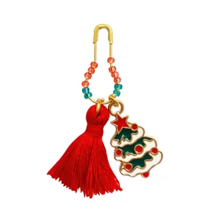 سنجاق سینه زنانه طرح کاج کریسمس کد 02