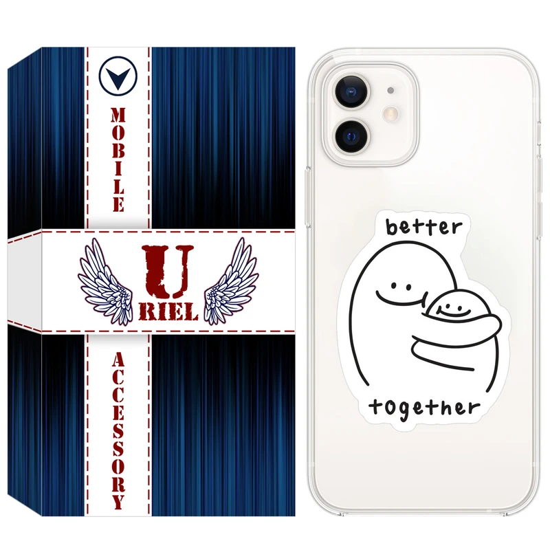 کاور یوریل مدل Clear کد 90 طرح Together مناسب برای گوشی موبایل اپل iPhone 12