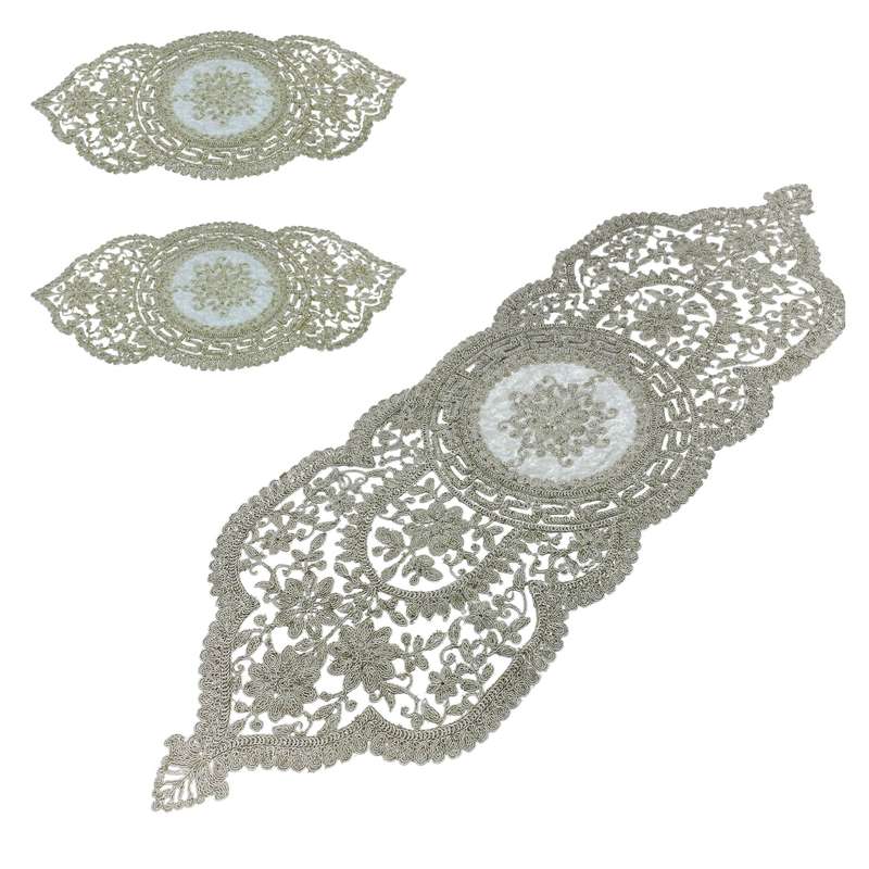 رومیزی جلو مبلی 3 تکه کد 03