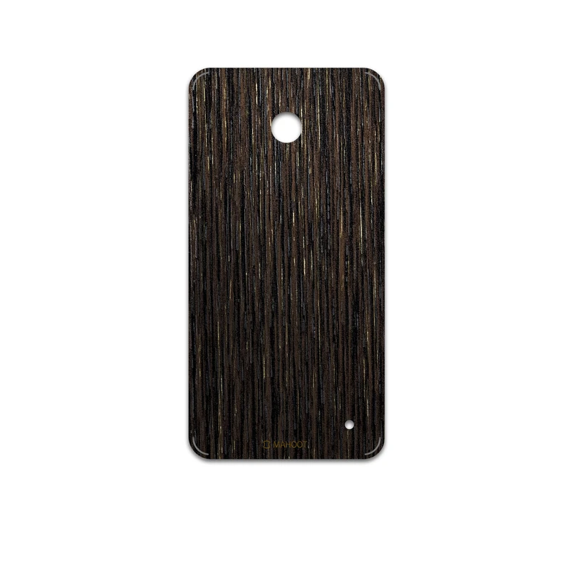برچسب پوششی ماهوت مدل Dark-Gold-Stripes-Wood مناسب برای گوشی موبایل نوکیا Lumia 630