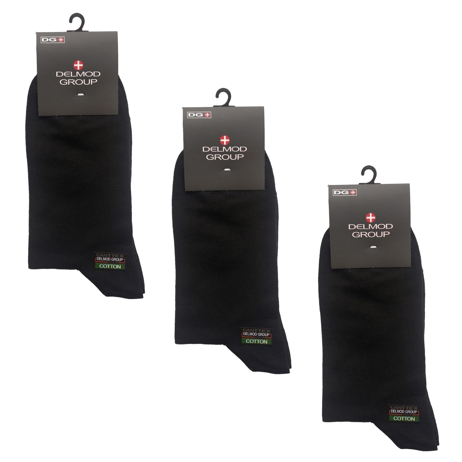 جوراب ساق بلند مردانه دل مد گروپ مدل کلاسیک بسته 3 عددی -  - 1