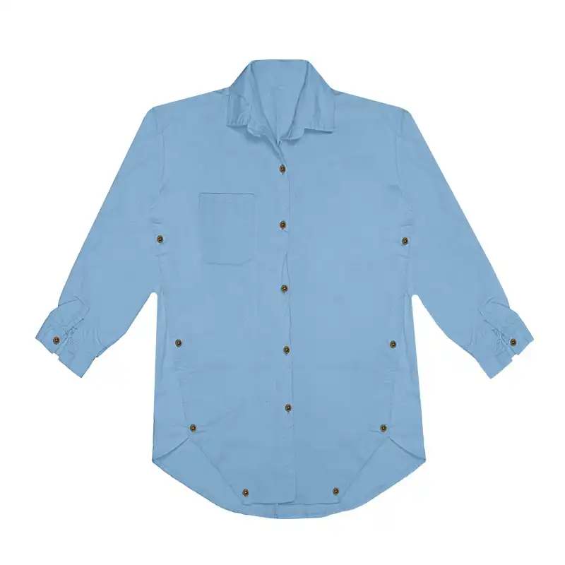 مانتو زنانه مدل لنین جلو دکمه کد 03