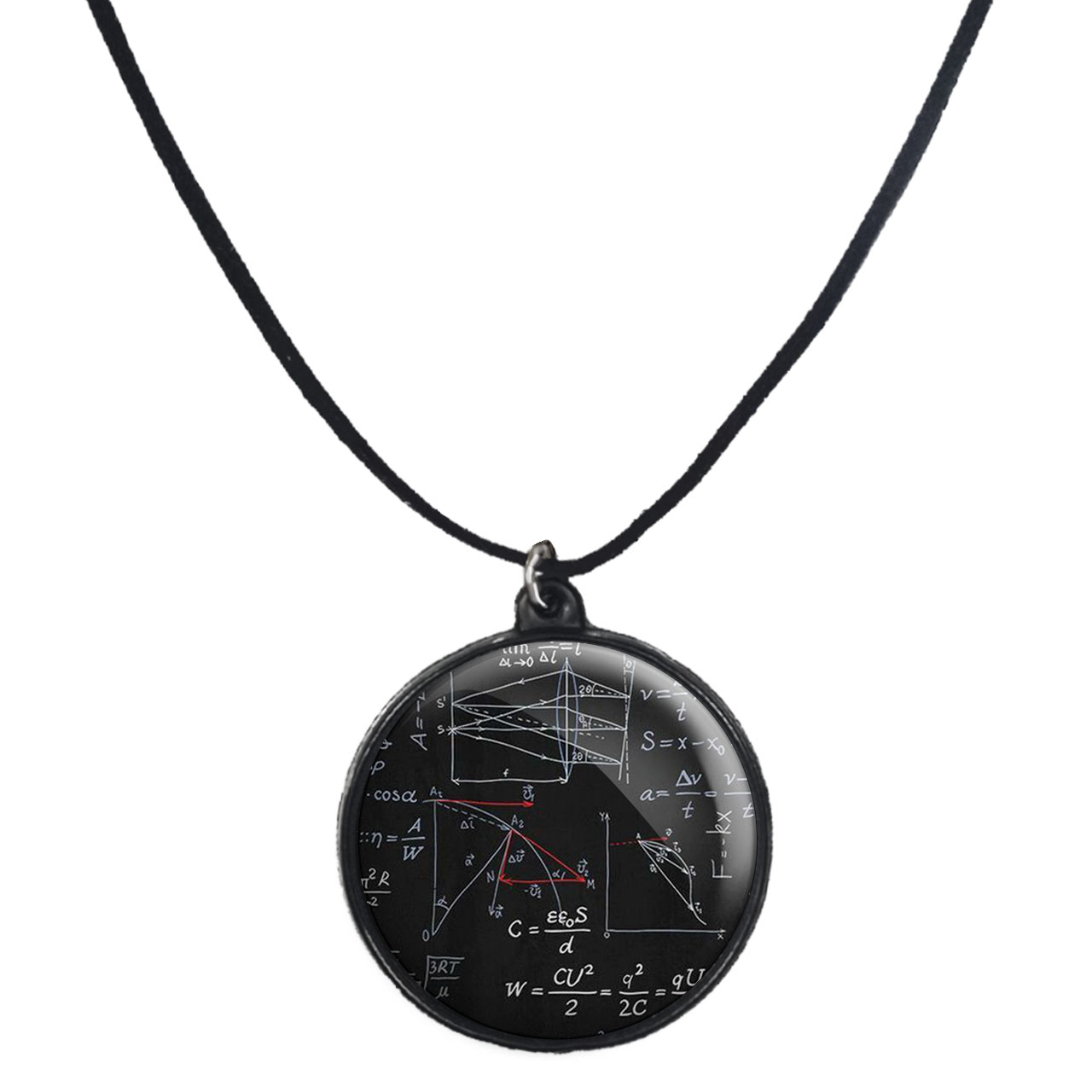 گردنبند پرمانه طرح ریاضی و فیزیک کد pmb.3535 مدل دو طرفه
