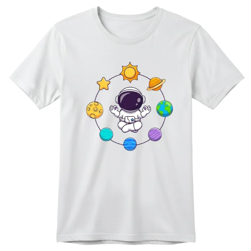 تی‌شرت آستین کوتاه بچگانه مدل فضانورد کد v7 