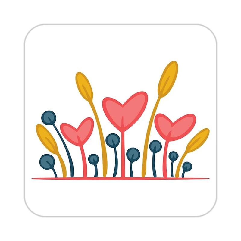 زیر لیوانی کاکتی طرح عاشقانه مدل mp40125