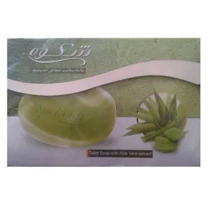 صابون شستشو شکوه مدل Aloe vera وزن 90 گرم مجموعه 5 عددی