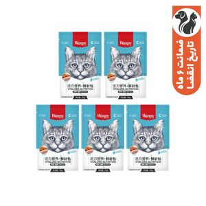 پوچ گربه ونپی طعم مرغ و خرچنگ وزن 80 گرم بسته 5 عددی
