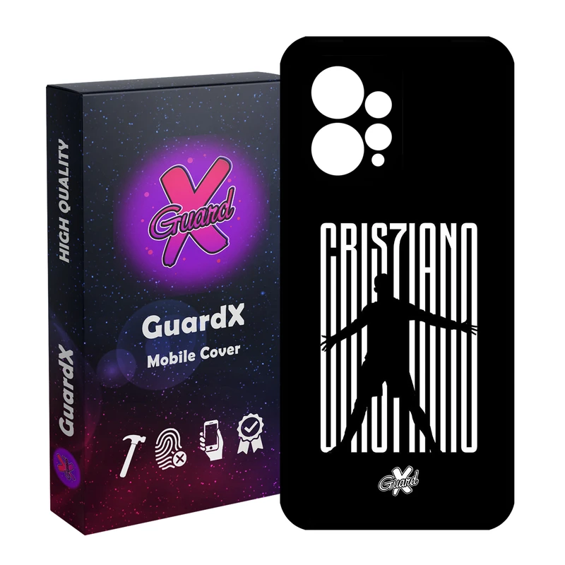 کاور گارد ایکس طرح CR7 مدل Glass10115 مناسب برای گوشی موبایل شیائومی Redmi Note 12 4G