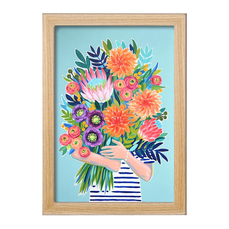 تابلو خندالو مدل گل کد 8398