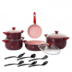 سرویس قابلمه و تابه گرانیت 15 پارچه لیدوما مدل آذی