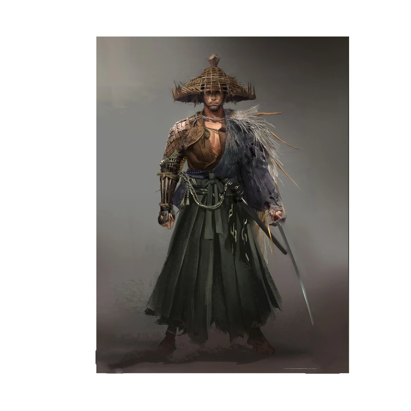 استیکر لپ تاپ و موبایل مدل بازی طرح شبح تسوشیما Ghost of Tsushima کد 4302