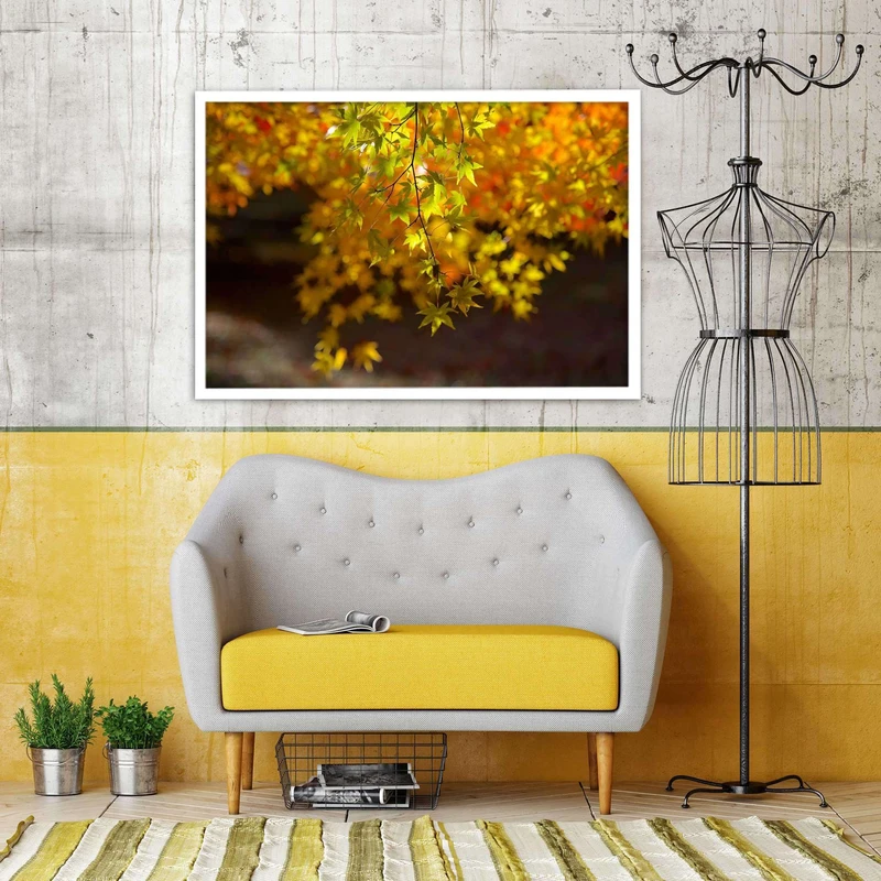 تابلو بکلیت طرح برگ خزان مدل W2523