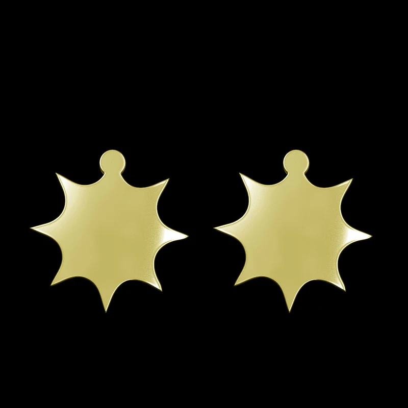 گوشواره طلا 18 عیار زنانه مدوپد مدل ستاره کد GA1-15640