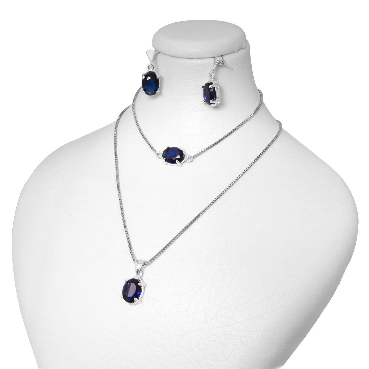 نیم ست نقره زنانه کد AV173D-S10 C2