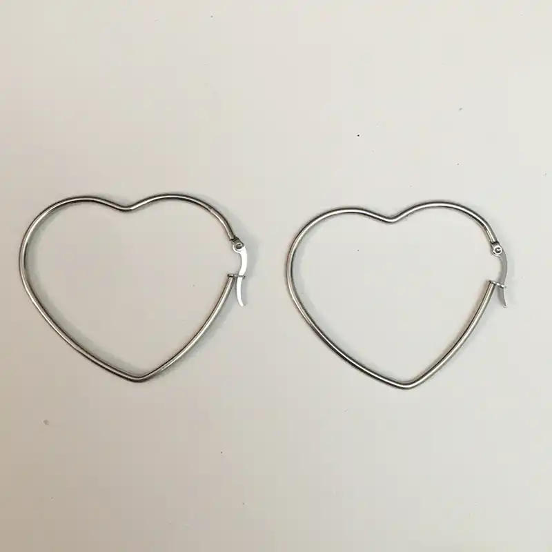 گوشواره زنانه مدل قلب کد 2