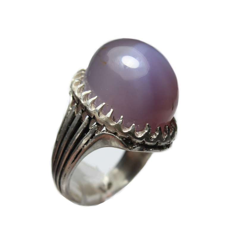 انگشتر نقره زنانه مدل عقیق سوسنی