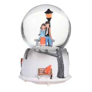 گوی موزیکال مدل عاشقانه دختر پسری کد CX4P088-B