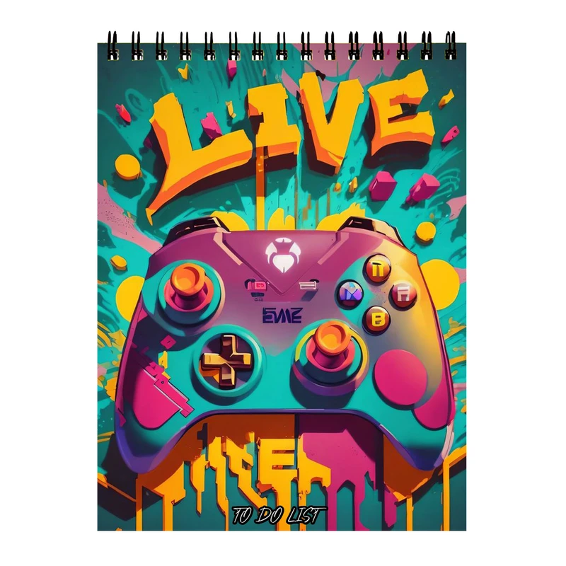 دفتر برنامه‌ریزی 60 برگ مدل بازی و دسته پلی استیشن کد 025