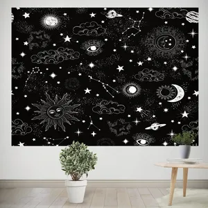 پوستر پارچه ای طرح تپستری کهکشانی کد 0043