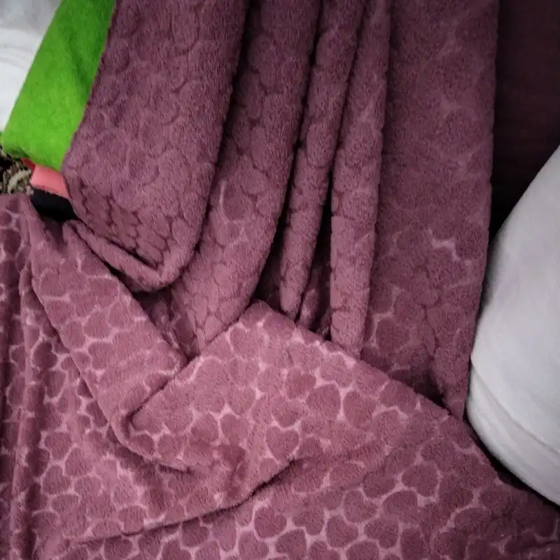 پارچه حوله ای مدل پرسی برجسته طرح قلب کد Pz150