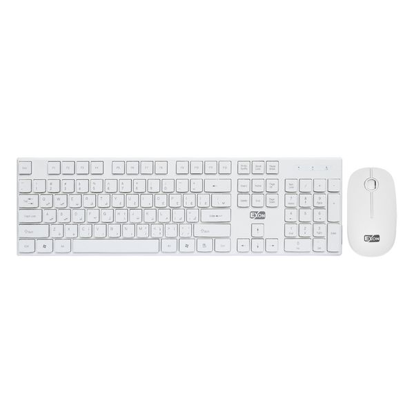 کیبورد و ماوس بی سیم اکسون مدل Gk-600، سوییچ ممبران، Full-Size