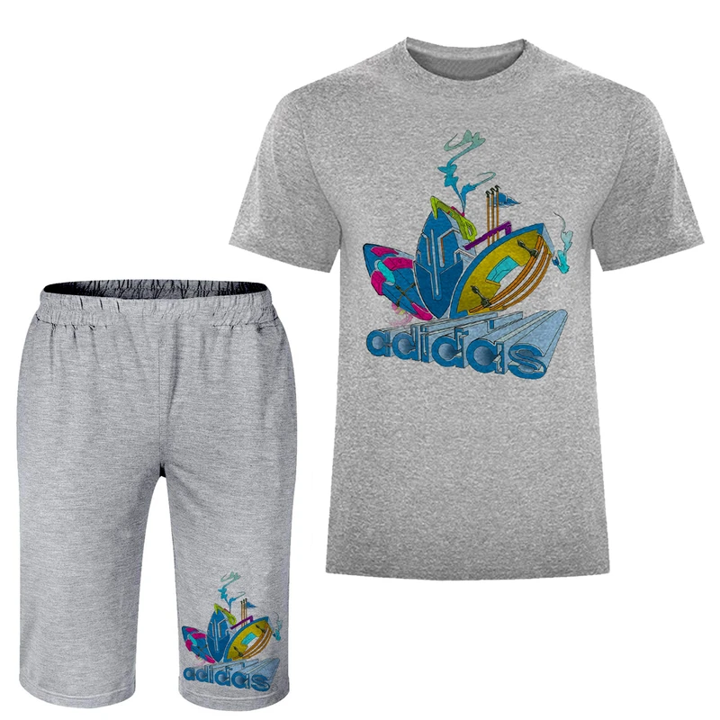 ست تی شرت و شلوارک مردانه مدل A167