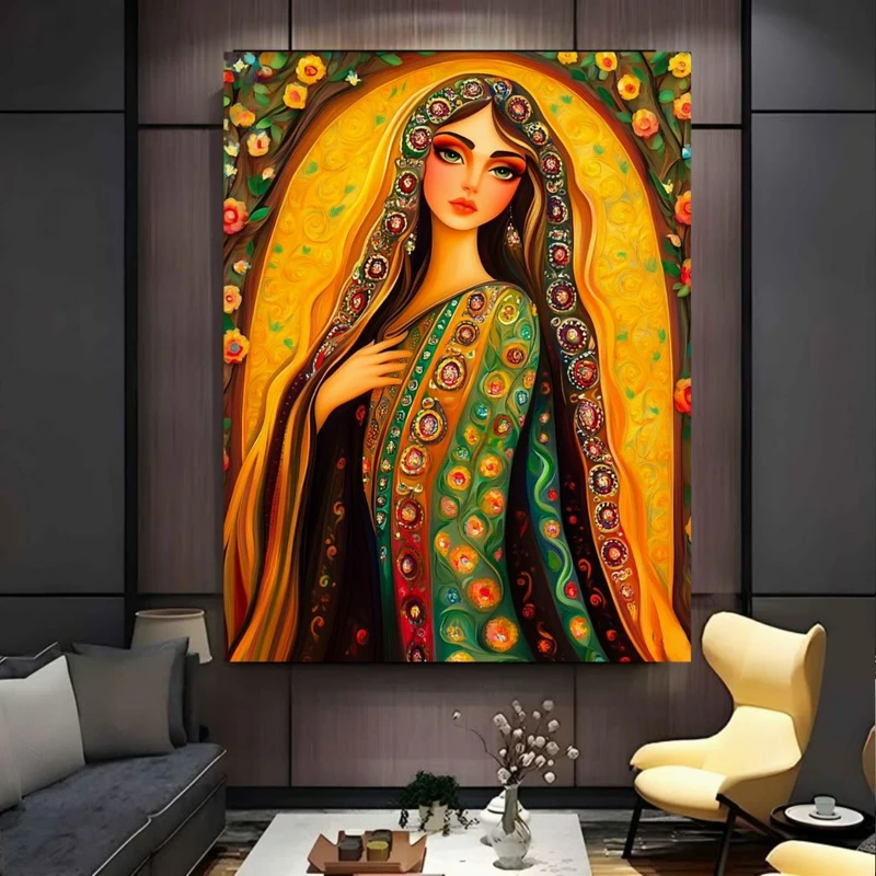 پوستر طرح سنتی مدل بانوی ایرانی کد FP106364