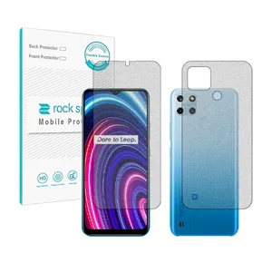 Rockspace HyMTT model matte screen protector suitable for Realme C25y mobile phone along with back protector