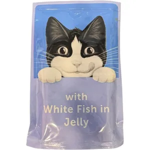 پوچ گربه فلیکس مدل پوچ طعم ماهی سفید وزن 85 گرم