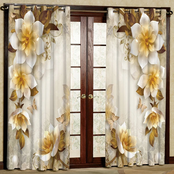 پرده مدل مخمل پانچی کد 6675 سایز 280x140 سانتی متر