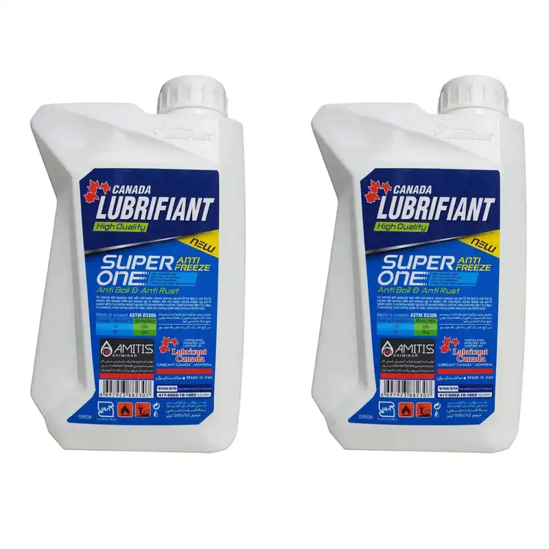 ضد یخ خودرو لوبریفنت کانادا مدل Super ONE حجم 1 لیتر بسته 2 عددی