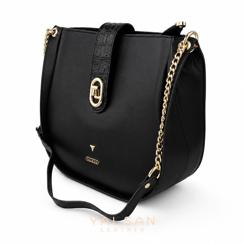 کیف رودوشی زنانه چرم یلسان مدل لنا کد 101-GAN-01