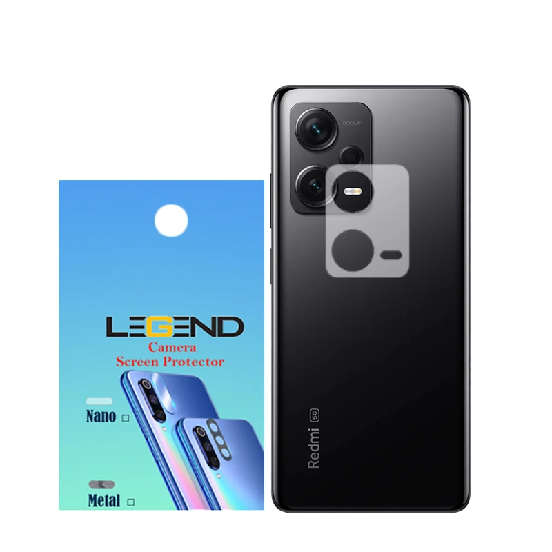 محافظ لنز دوربین لجند مدل نانوگلس مناسب برای گوشی موبایل شیائومی Redmi Note 12 Pro 5G