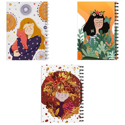 دفتر مشق مدل فانتزی مجموعه 3 عددی