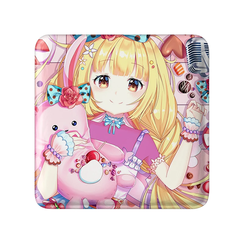 مگنت خندالو طرح دختر انیمه ای  مدل مربعی کد 18032