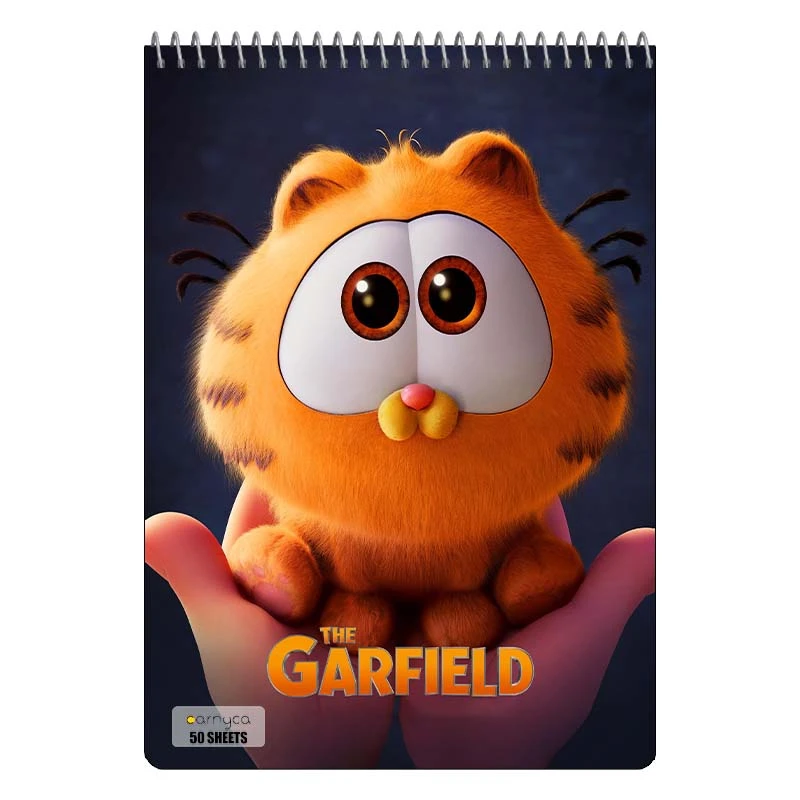 دفتر نقاشی 50 برگ سیمی کارنیکا طرح گارفیلد garfild کد 54676