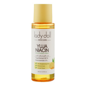 تونر پاک‌کننده  صورت لیدی دال مدل YUJA NIACIN مناسب برای انواع پوست حجم 250 میلی‌لیتر