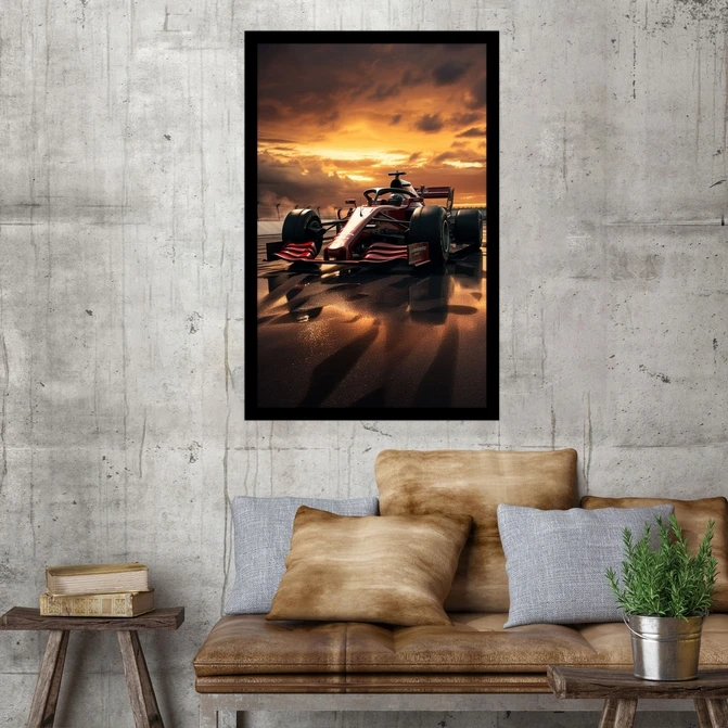 تابلو نوری بکلیت طرح ماشین مسابقه رالی مدل B-MID-17346