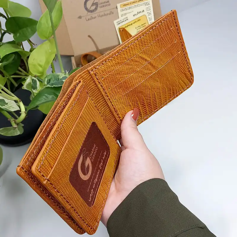 ست هدیه مردانه چرم گردو مدل s102