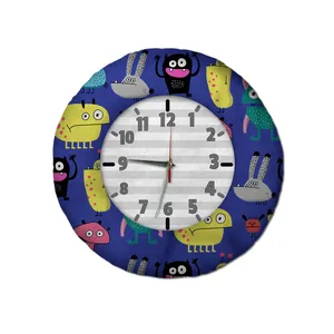 ساعت دیواری کودک شمسه نگار مدل هیولاها 