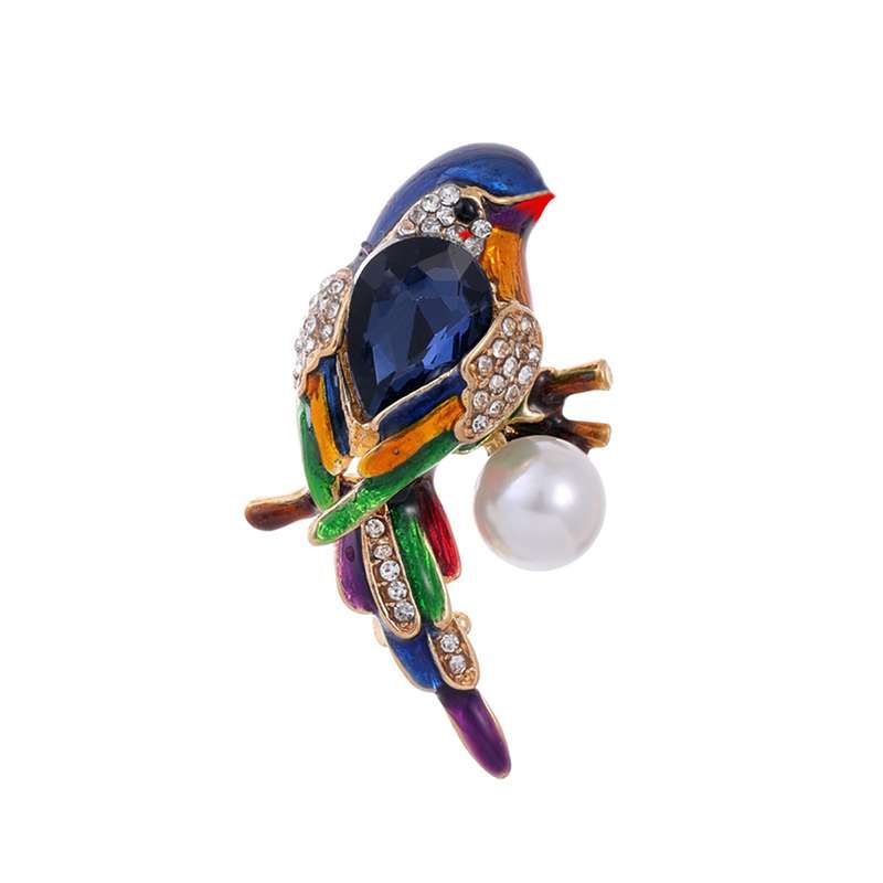 گل سینه زنانه مدل طوطی کد 00925