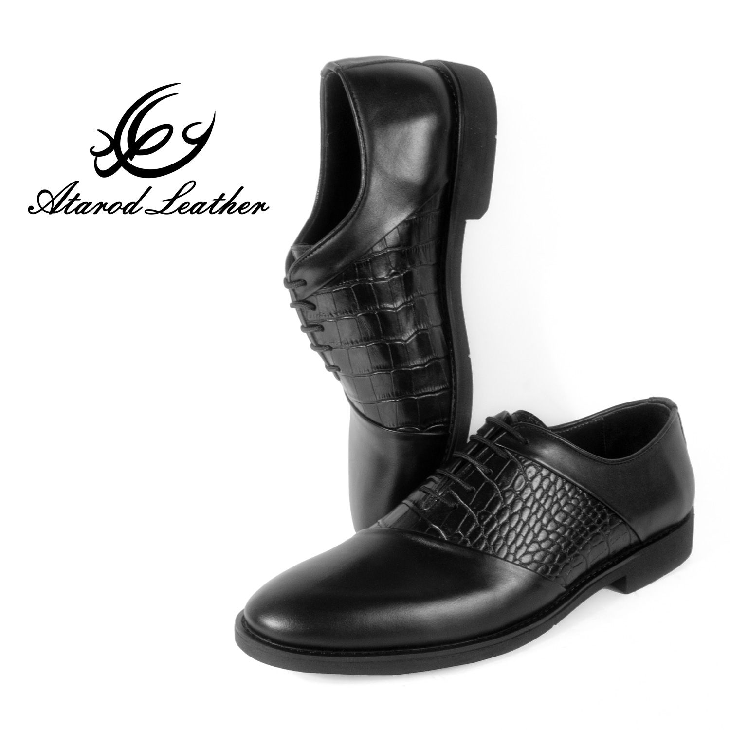 کفش مردانه چرم عطارد مدل چرم طبیعی کد SH205 -  - 3