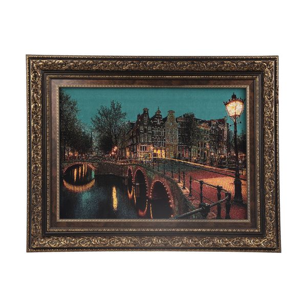 تابلو فرش ماشینی طرح آمستردام کد 201