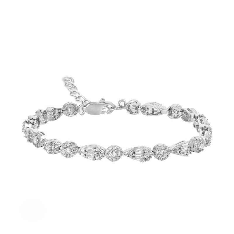 دستبند نقره زنانه مدل مجلسی  BI F9