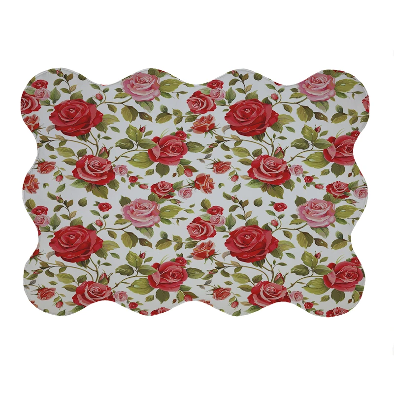 پادری مدل دالبر طرح گل کد 5919 سایز 80x110 سانتی متر 