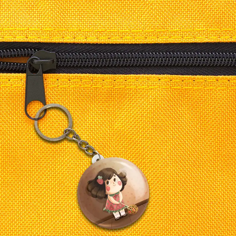 جاکلیدی خندالو مدل دخترانه فانتزی کد 25707