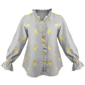 بلوز آستین بلند زنانه مدل لنا کد 1163B